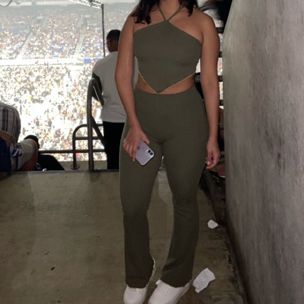Olive Green Women's Jumpsuit